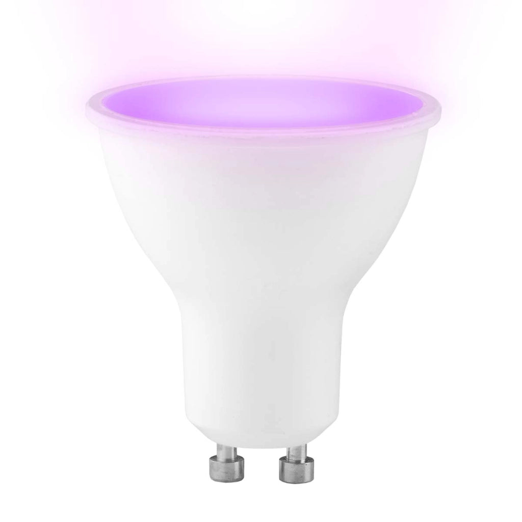 SMARTLIGHT40 Lampadina LED a colori connessa con Wi-Fi GU10 5W Alecto Bianco Bianco Alecto