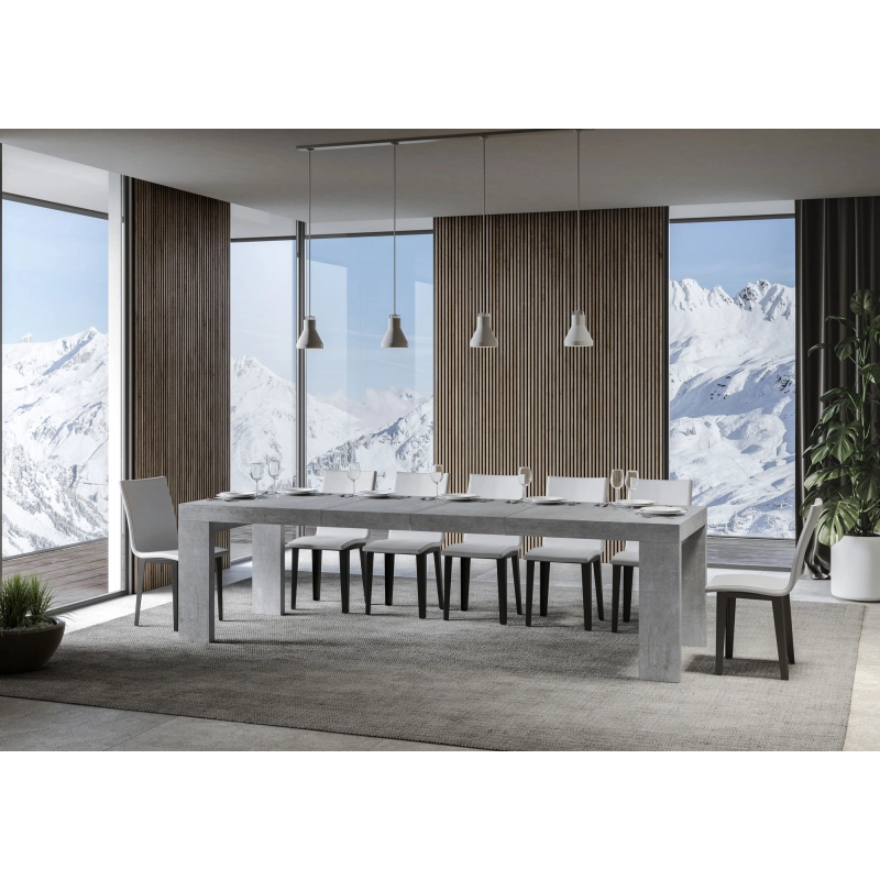 Tavolo allungabile 90x180/284 cm Roxell Premium - Cemento