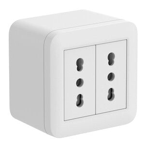 CASSETTA FIXA DA PARETE P/INT. 2 BIPASSO BCA- ELECTRALINE- 1,0 pz