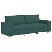 Divano | Divano da soggiorno | Sofa 3-Persone Verde Scuro 220 cm Tessuto