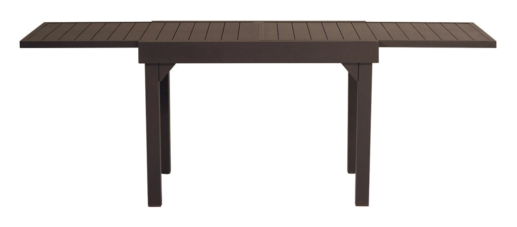 Tavolo Allungabile da Giardino 106/212x75x75 cm Capannori in Alluminio Chocolate