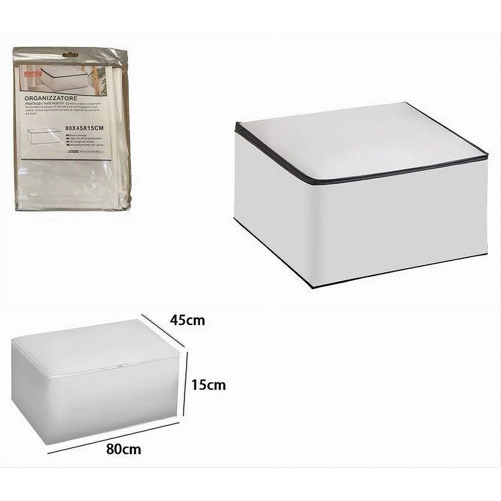 Trade Shop - Organizer Per Vestiti Scatole Pieghevoli Salvaspazi Contenitore 80x45x15cm 87421 -