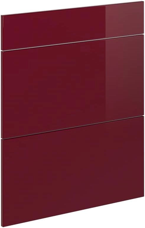 Frontale cucina R-Line, Rosso lucido, 59.6 x 71.3 cm frontale del mobile per mobile base con cassetti