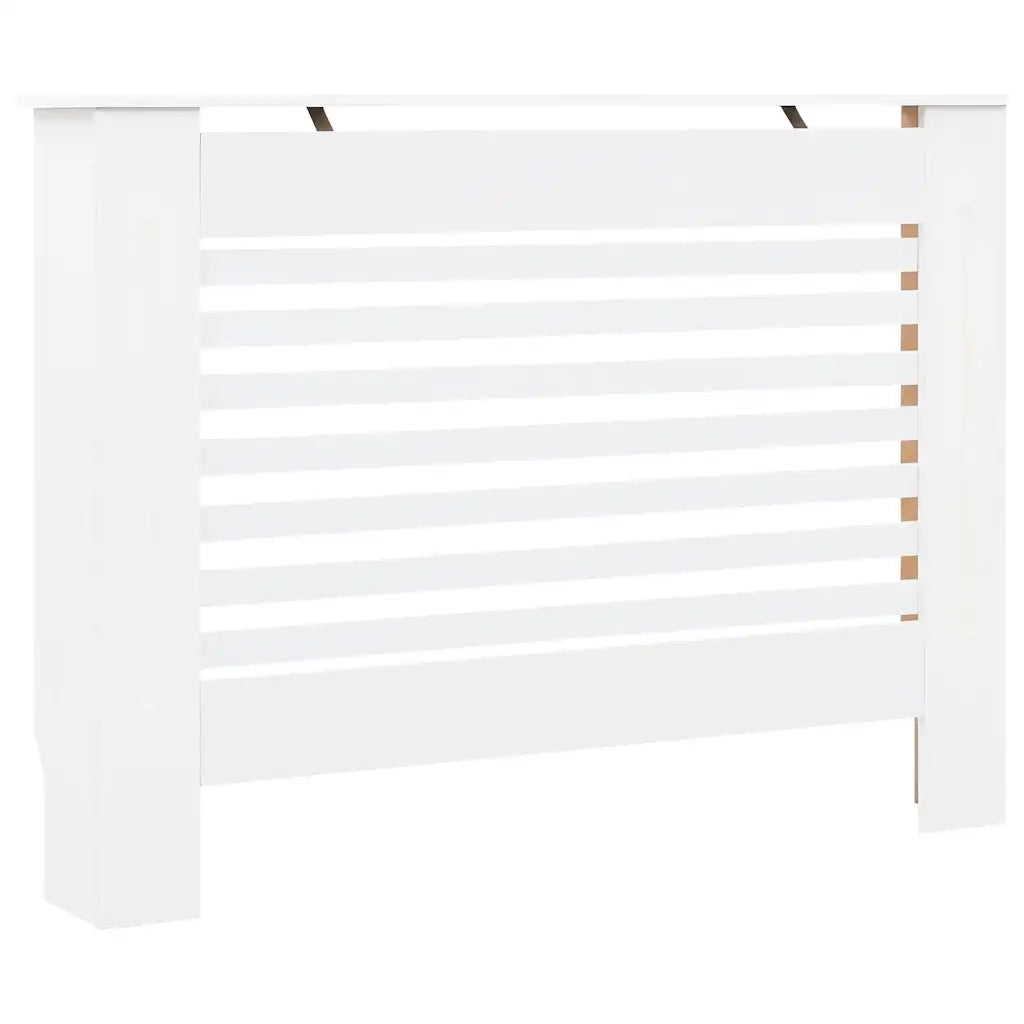 Coperture per Radiatori 2 pz Bianche 112x19x81,5 cm in MDF 3051374