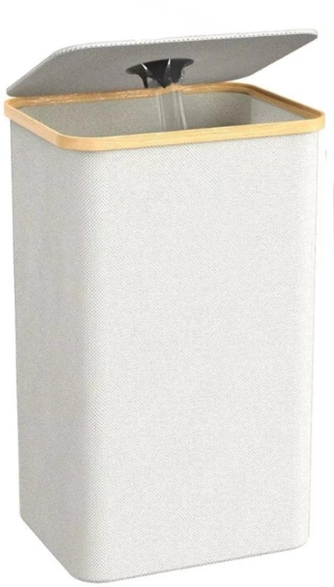 Contenitore di Raccogliuta - Inzamel Container - 35 Bottiglie - Con Coperchio - Bianco - 100 L - 41 x 33 x 74 cm.