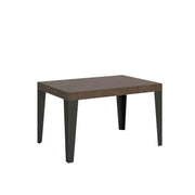 Tavolo allungabile 120/380x90 cm Flame colore noce gambe antracite