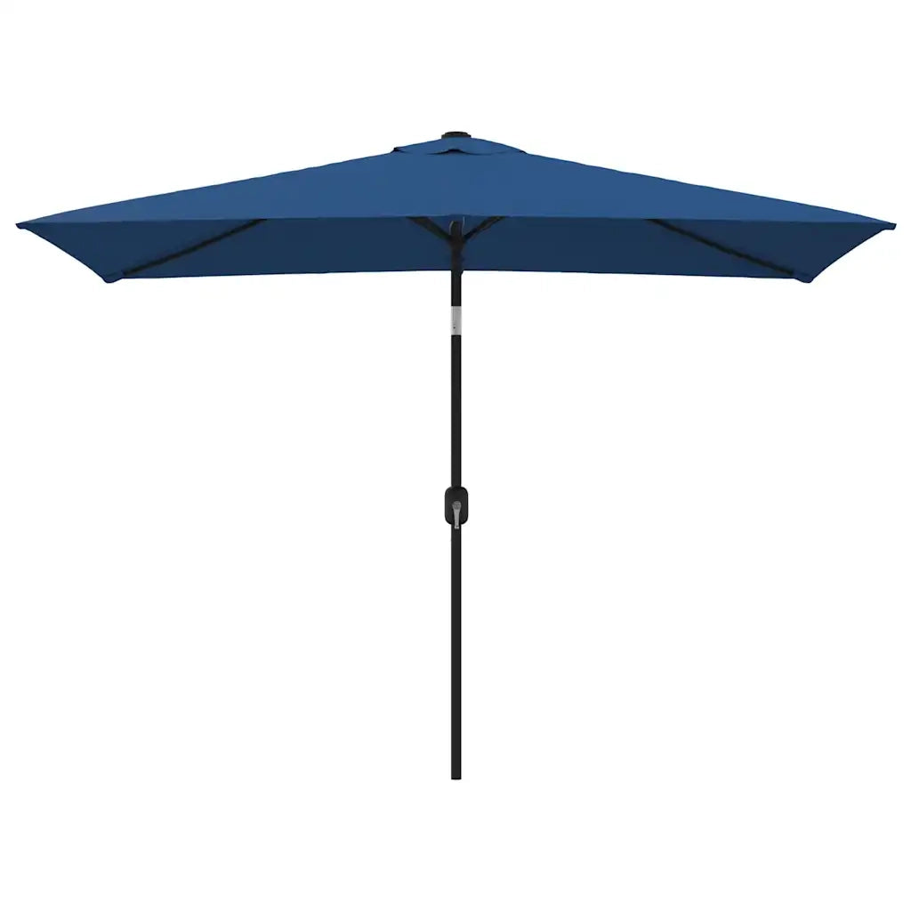 Ombrellone da Esterni con Palo in Metallo 300x200cm Azzurro