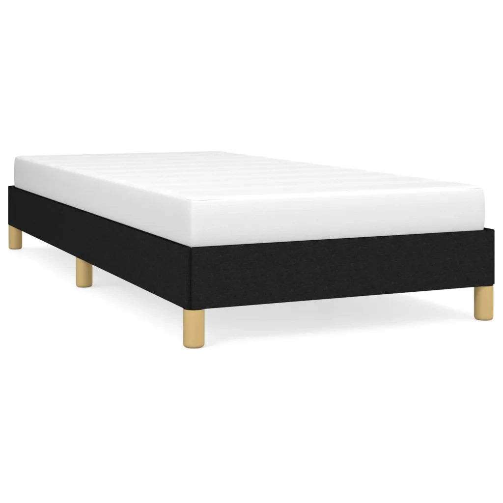 Giroletto senza Materasso-Struttura Letto Nero 80x200 cm Tessuto 162858