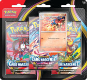 Pokemon Confezione da 3 buste piu una carta promozionale dell`espansione Megaevoluzione Caos Nascente del GCC Pokemon ,E