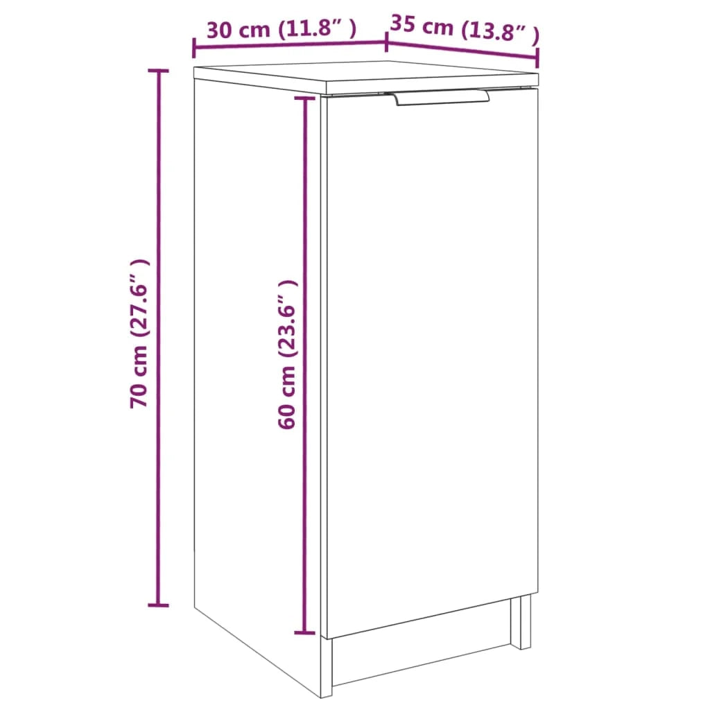 Scarpiera mobiletto portascarpe mobile per ingresso/corridoio/soggiorno legno Sonoma 30 x 35 x 70 cm marrone legno ingegnerizzato 02_0021691