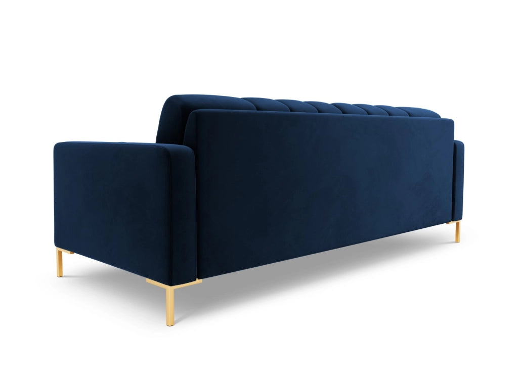 Cosmopolitan Design - Divano "Bali" 3 posti in velluto blu reale 