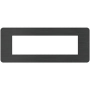 Placca Bticino MatixGO Effects 7 moduli Black Nick JA4807EN