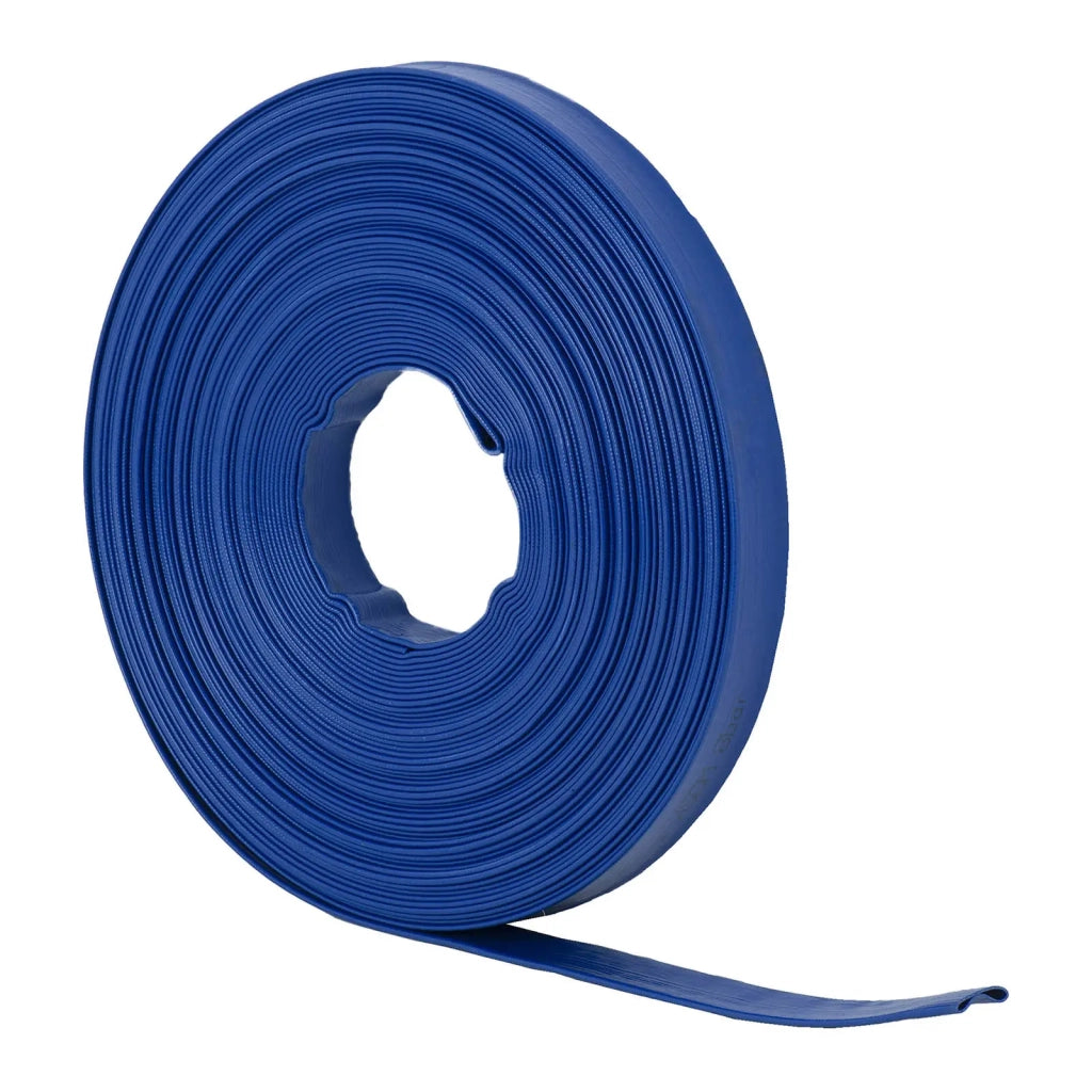 Tubo da giardino piatto 1 1/2 pollice 50 m 0-7 bar tessuto rinforzato blu 14_0010160