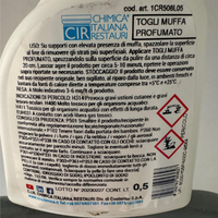 Detergente universale profumato spray sbiancante sanificante togli muffa 500 ml