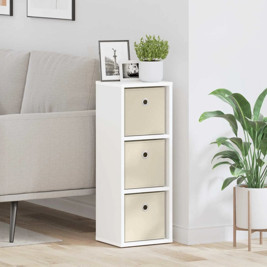 Credenza con cassetto Bianco 25,5 x 22 x 69,5 cm