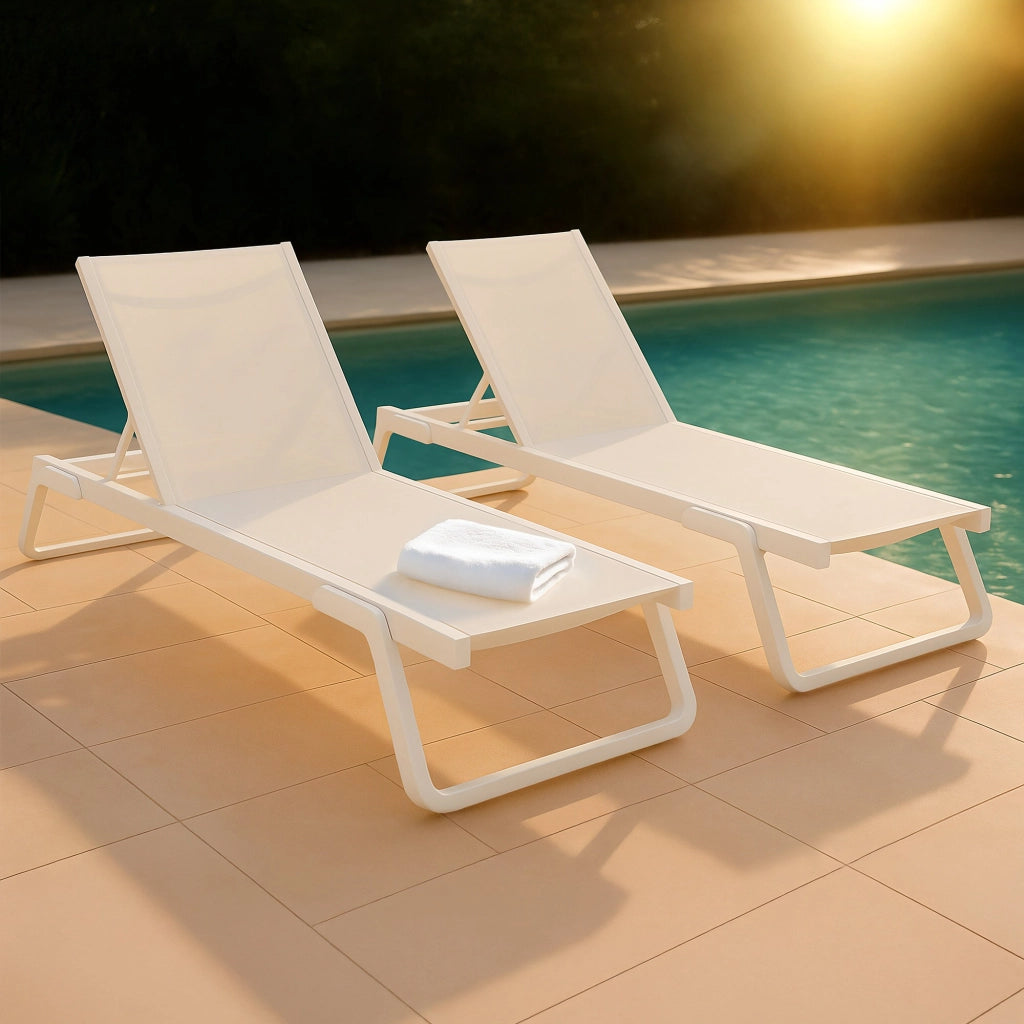 2er Set Sonnenliege Tropic