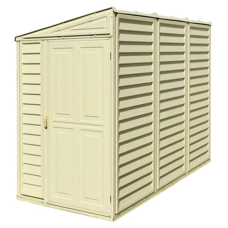 Casetta da Giardino Porta Attrezzi 122x240x188 cm in PVC Avorio