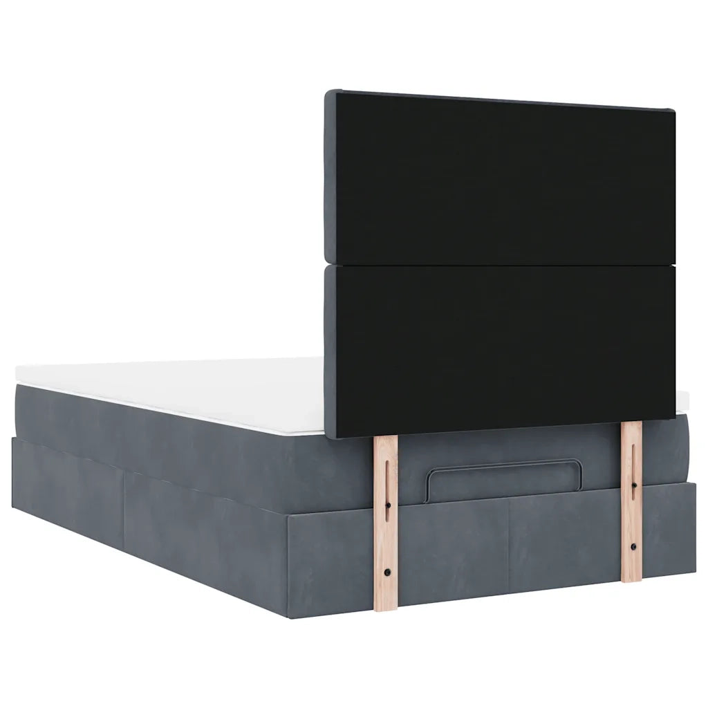 Struttura Letto Pouf con Materassi 80x200 cm Velluto 3313602