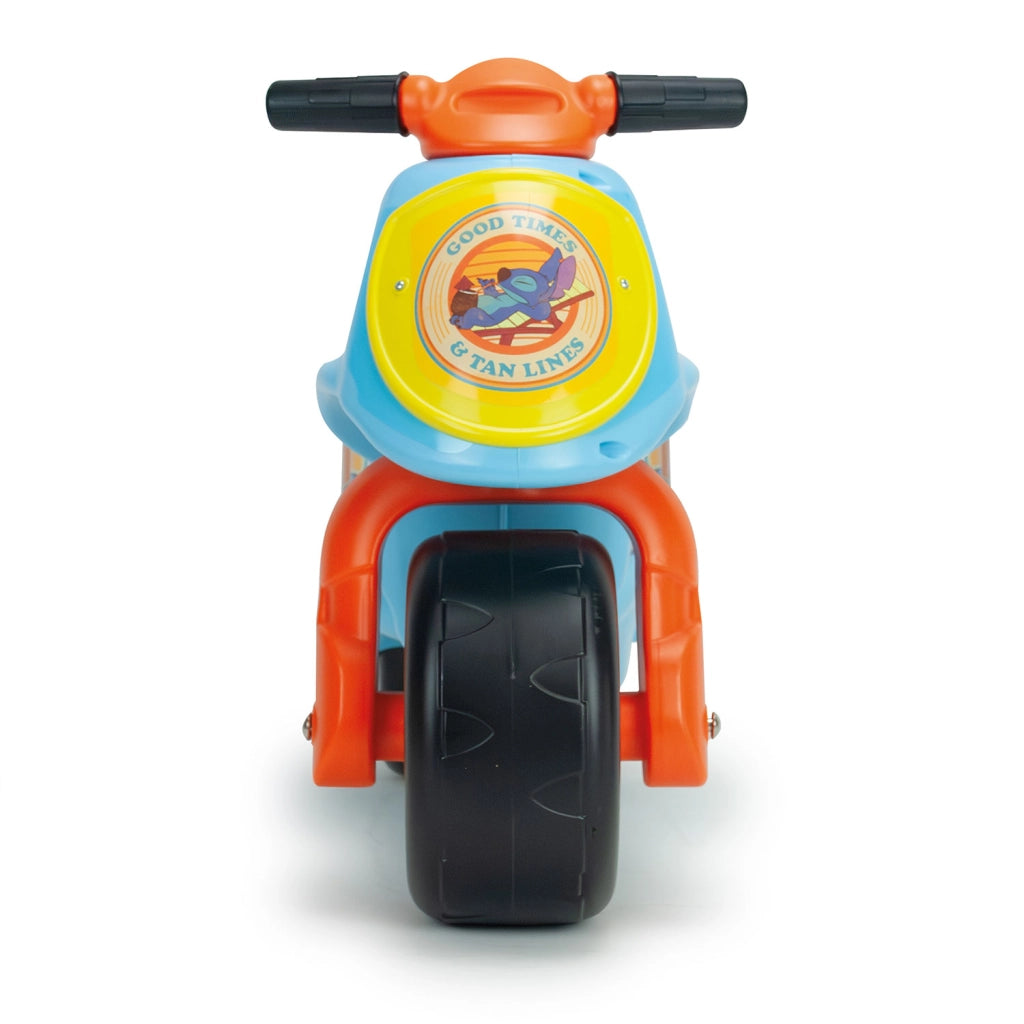 Moto Cavalcabile per Bambini Disney Stitch Neox 69x27,5x49 cm con Ruote Larghe Azzurro