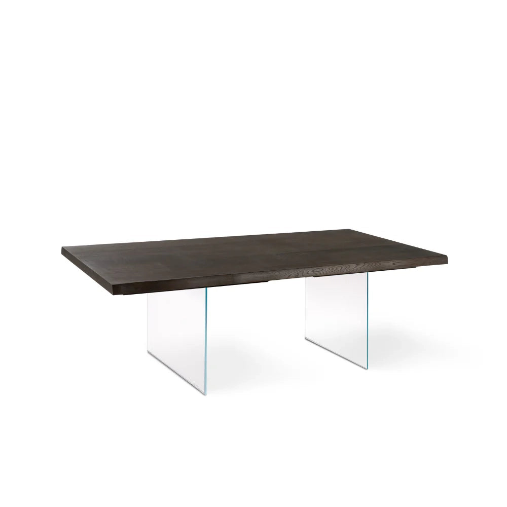 Tavolo da pranzo allungabile in legno impiallacciato rovere termocotto Forest 200-300x100 cm fino a 12 posti Made in Italy | Duzzle