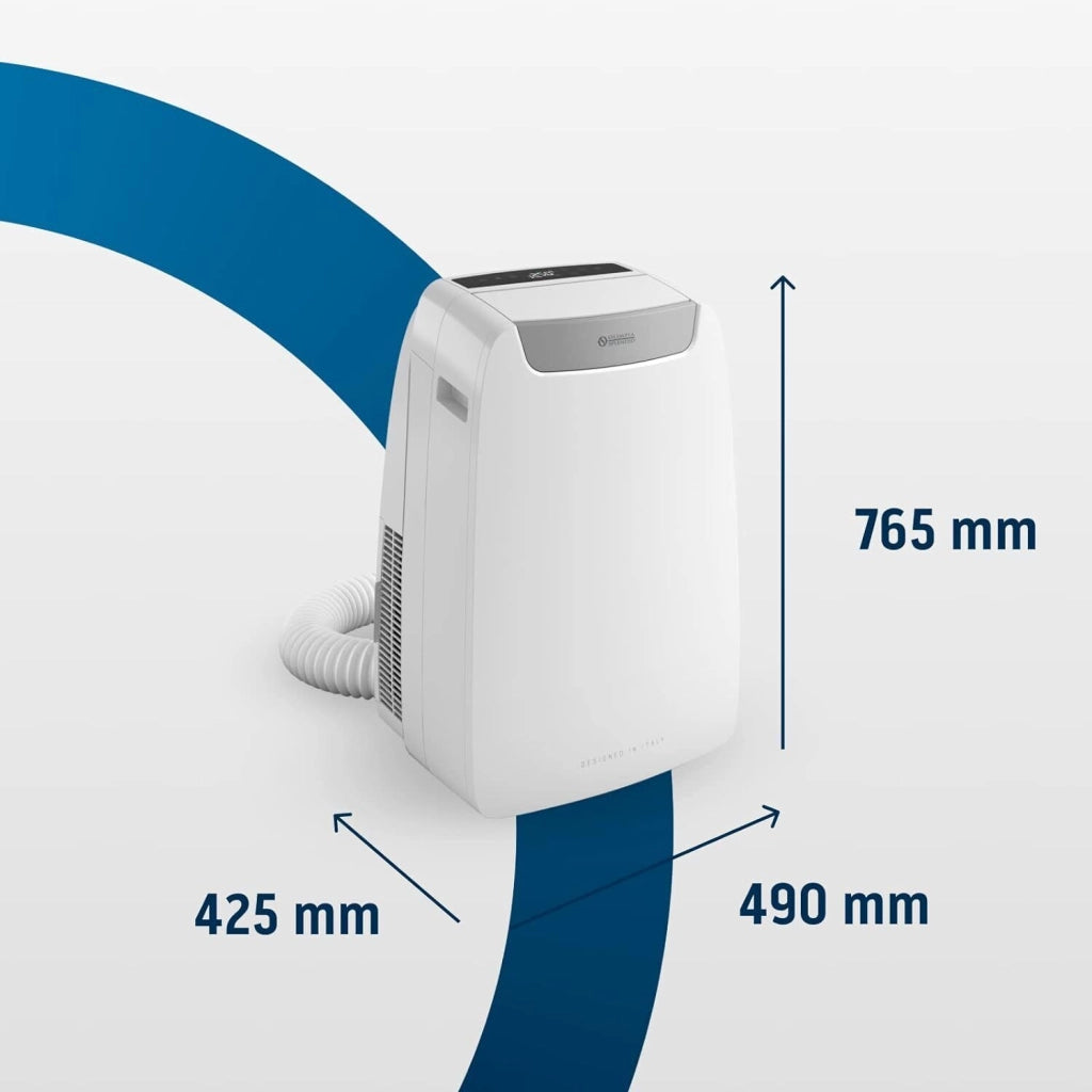 Olimpia Splendid 02029 Dolceclima Air Pro 14 HP Condizionatore portatile 14000 BTU per ambienti fino a 35 m² Classe A Pompa di Calore Wi-Fi colore Bianco