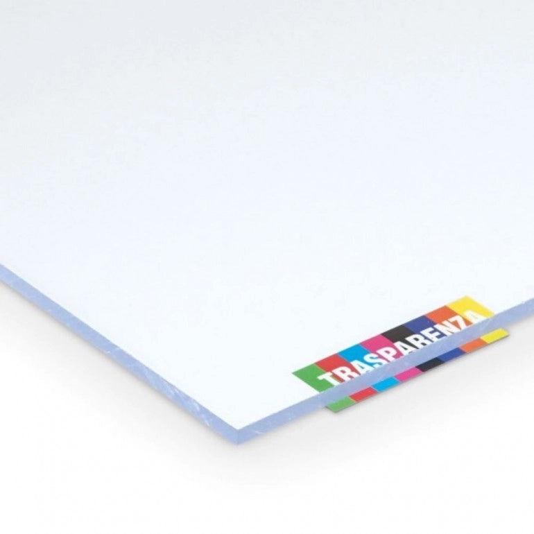 Lastra di policarbonato compatto 5 mm trasparente protetta contro i raggi UV 600 x 400 mm
