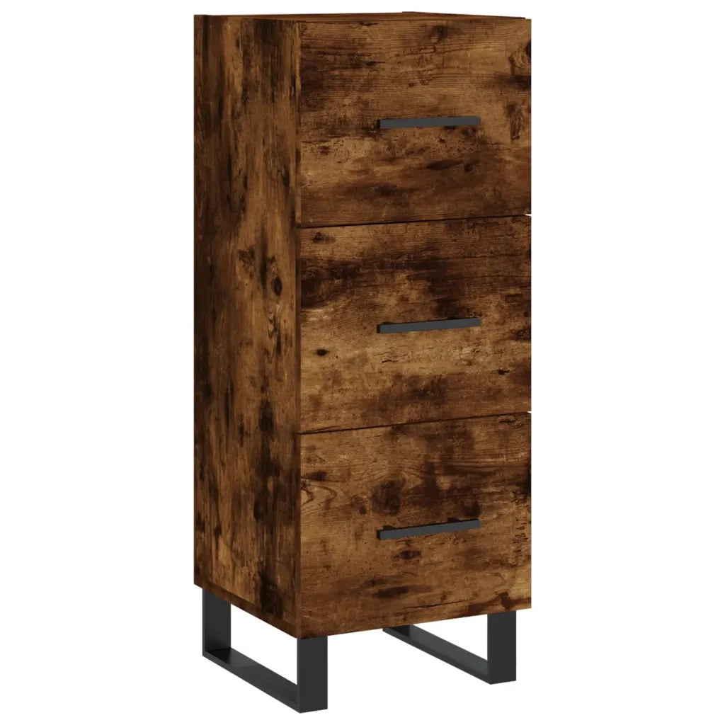 Credenza-Buffet-Armadio da cucina Rovere Fumo 34,5x34x90 cm in Legno Multistrato 432725