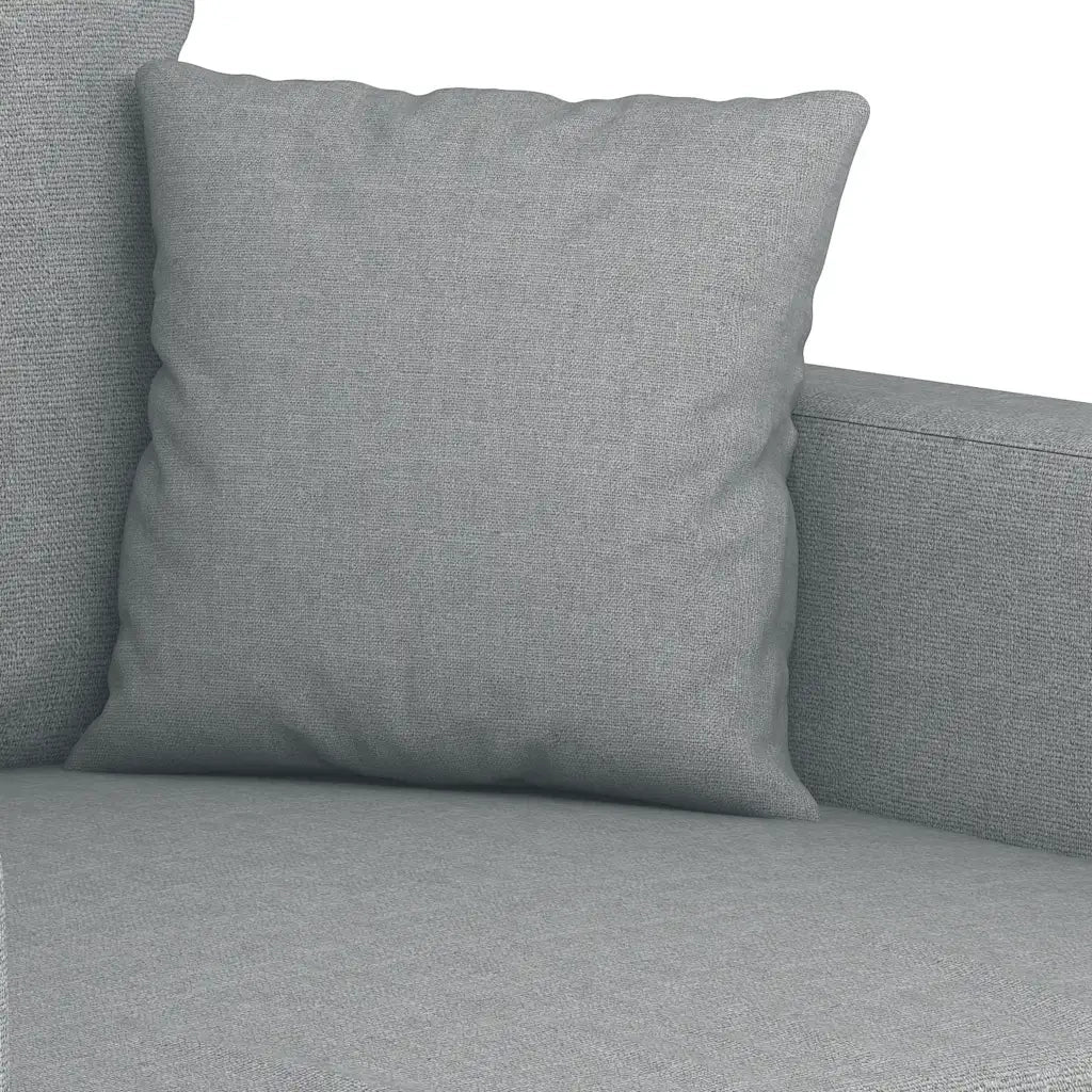 Divano | Divano da soggiorno | Sofa a 2 Posti Grigio Chiaro 140 cm in Tessuto