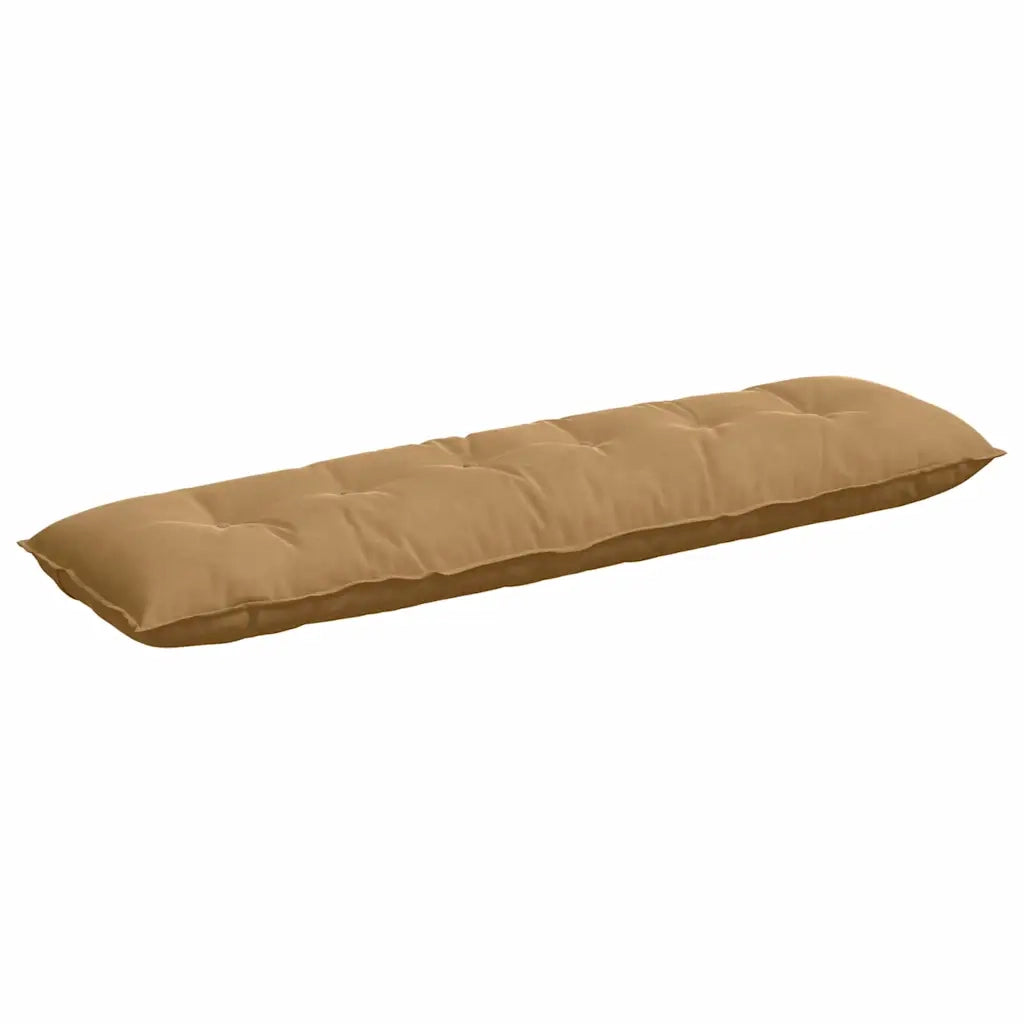 Cuscino per Schiena Marrone 180 x 50 cm Tessuto in Cords 42014941
