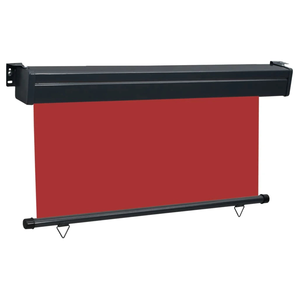 Tenda da sole laterale retrattile/schermo privacy per patio giardino terrazza balcone 140 x 250 cm rosso 02_0007017