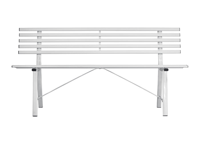 Panca da Giardino in Ferro 3 Posti 150x56x76cm Vorghini Gallipoli Avorio