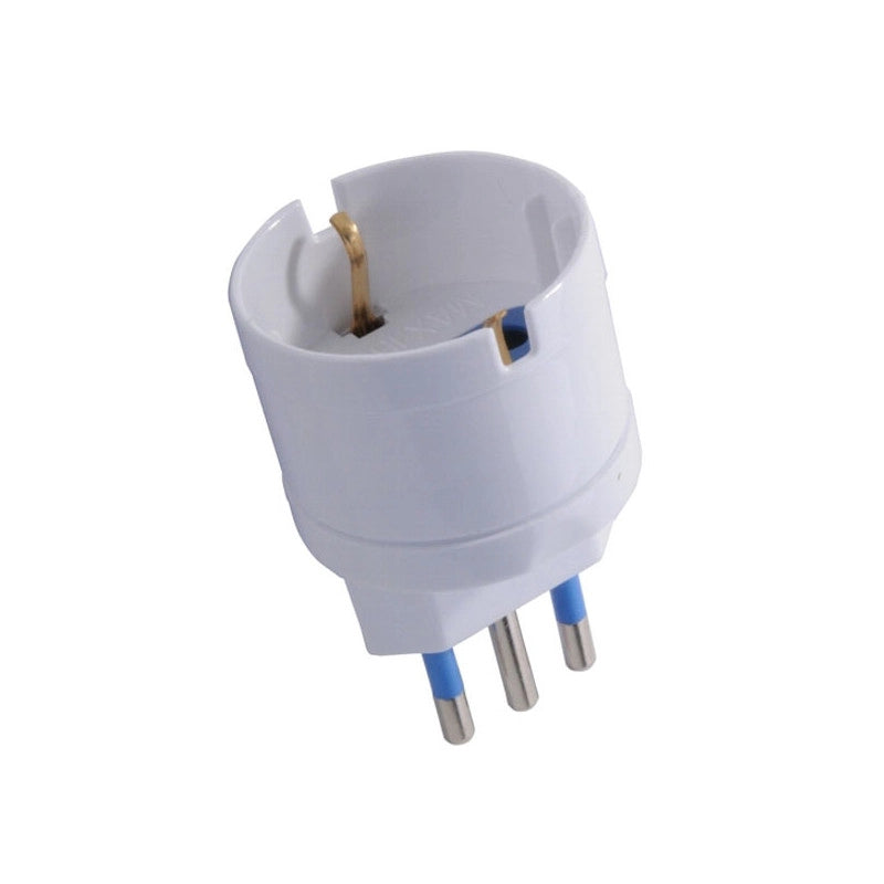 Adattatore 16A+T Schuko Bianco Syntesy 00352