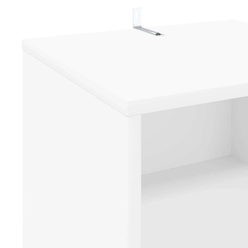 Mobile porta vinili Bianco 38 x 33 x 61 cm Legno ingegnerizzato 8012858