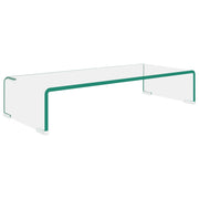 Mobile/Rialzo Porta TV | Armadietto TV | Mobile Porta TV in Vetro Trasparente 60x25x11 cm