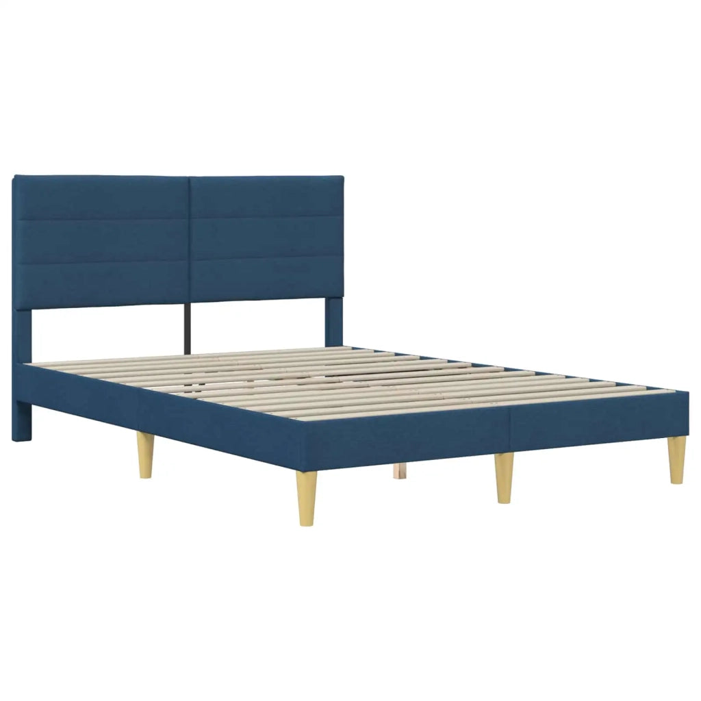 Struttura del letto con testiera Blu 120 x 200 cm Tessuto 42027581