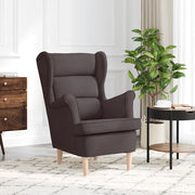 vidaXL Poltrona Marrone Scuro 74x84x100 cm in Tessuto