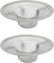 Zeef per doccia - piccola scarico per doccia - scarico per doccia da bagno - raccolta pelo scarico per doccia - scarico per camper - scarico in acciaio inox - 9 cm - 2 pezzi