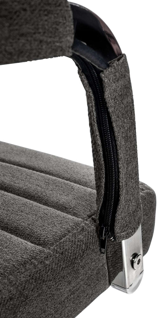 Sedia Da ufficio Amadora grigio scuro,Tessuto