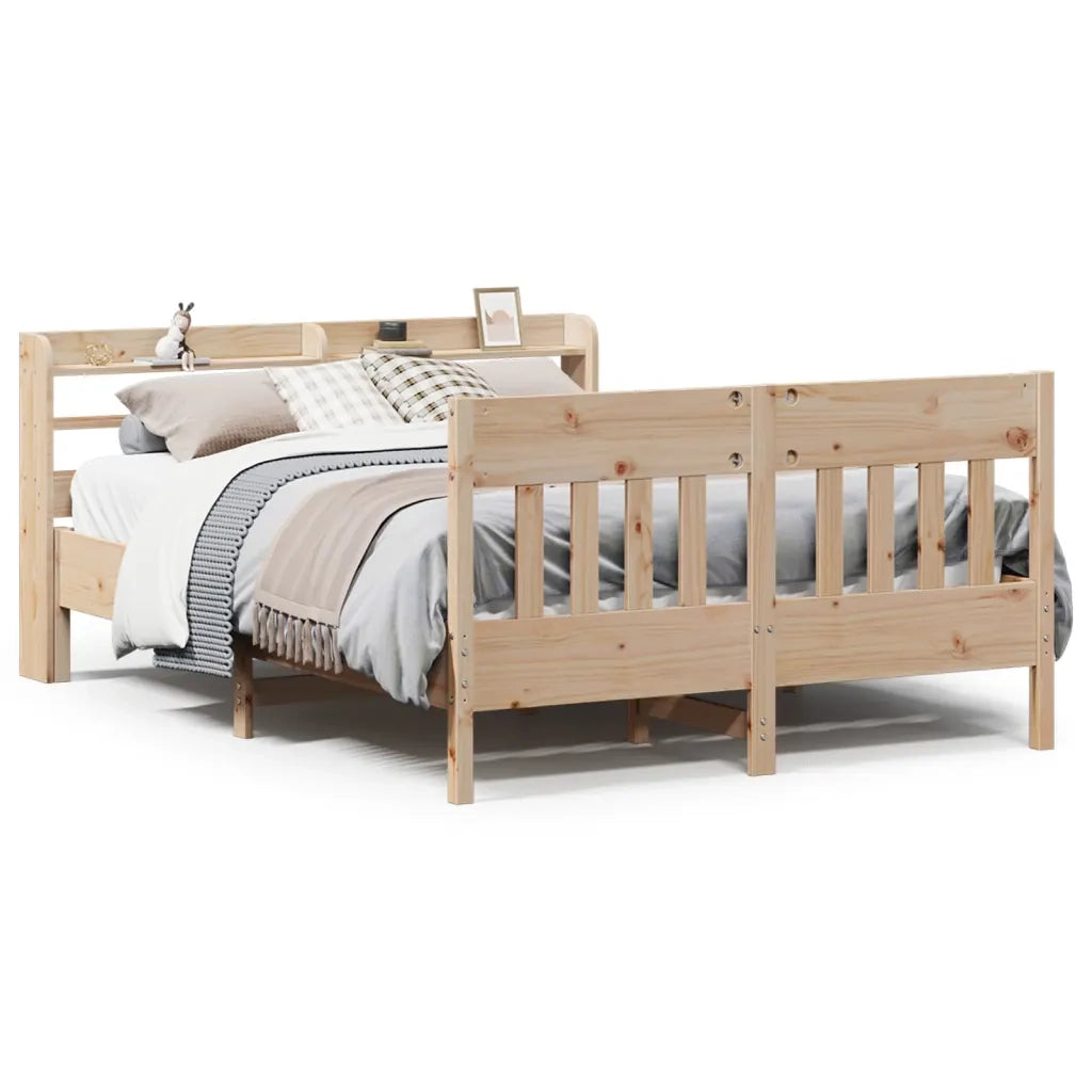 vidaXL Letto senza Materasso 135x190 cm in Legno Massello di Pino