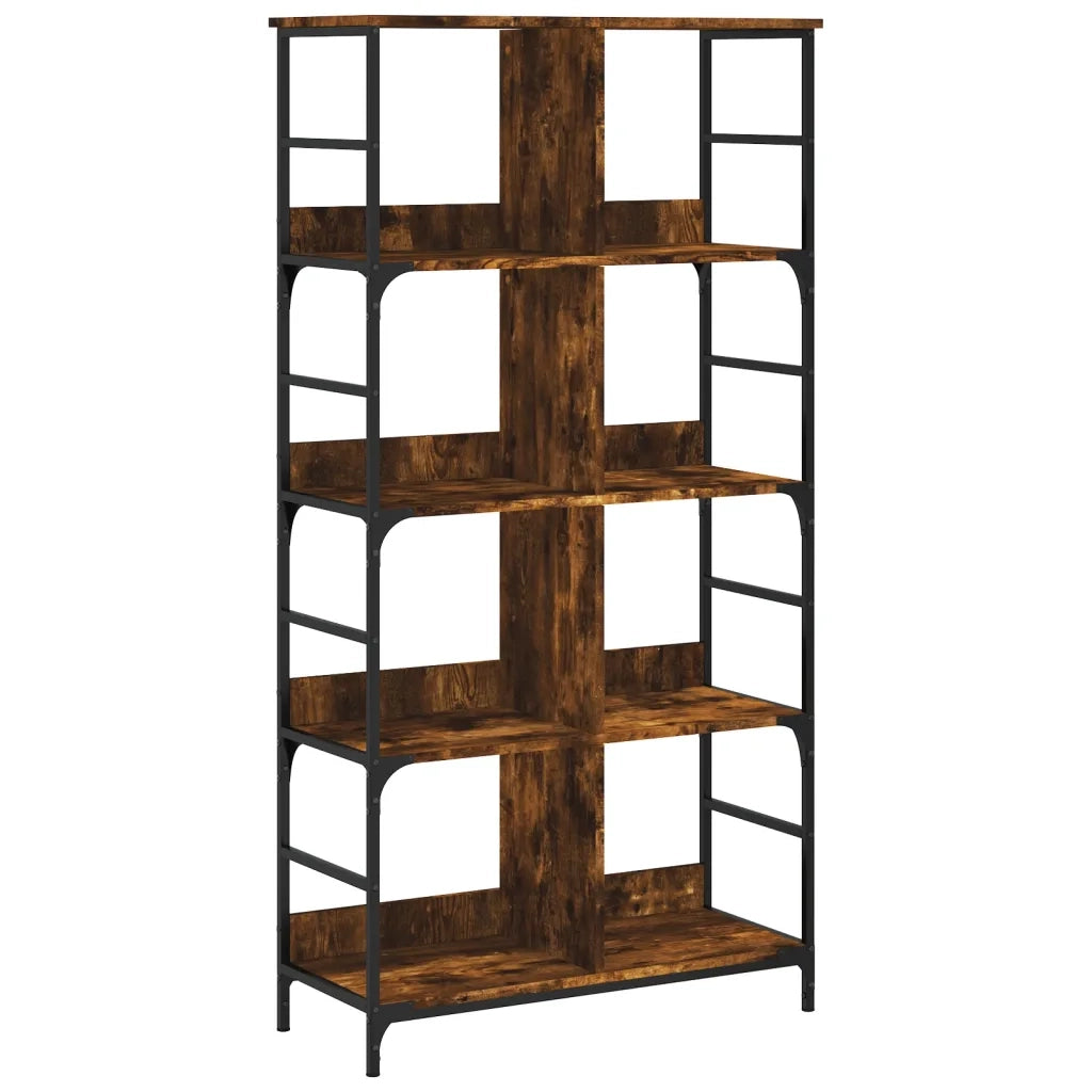 vidaXL Libreria Rovere Fumo 78,5x33x153 cm in Legno Multistrato