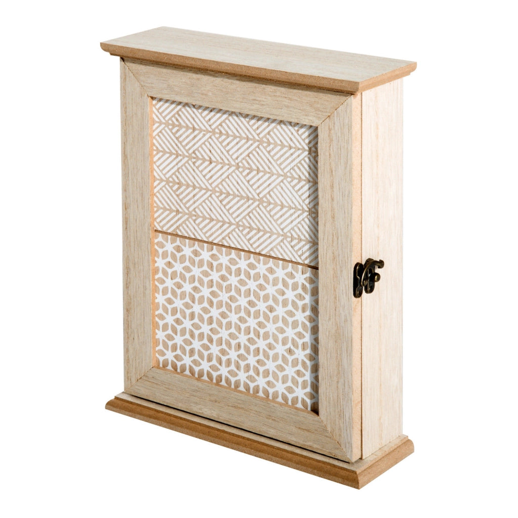 Portachiavi a parete con 6 ganci stile vintage ¨C zephmum ¨C legno 20x6.5x26.5cm