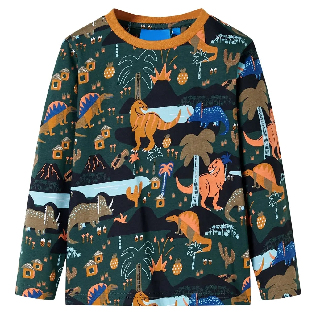 Pigiama da Bambino a Maniche Lunghe Verde Scuro 116 CFW3649862