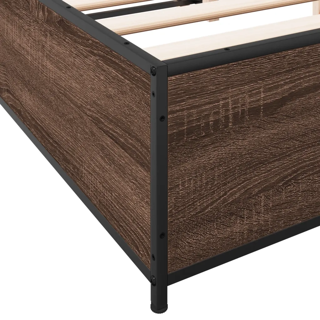 Giroletto Rovere Marrone 140x190cm in Legno Multistrato Metallo 3279856
