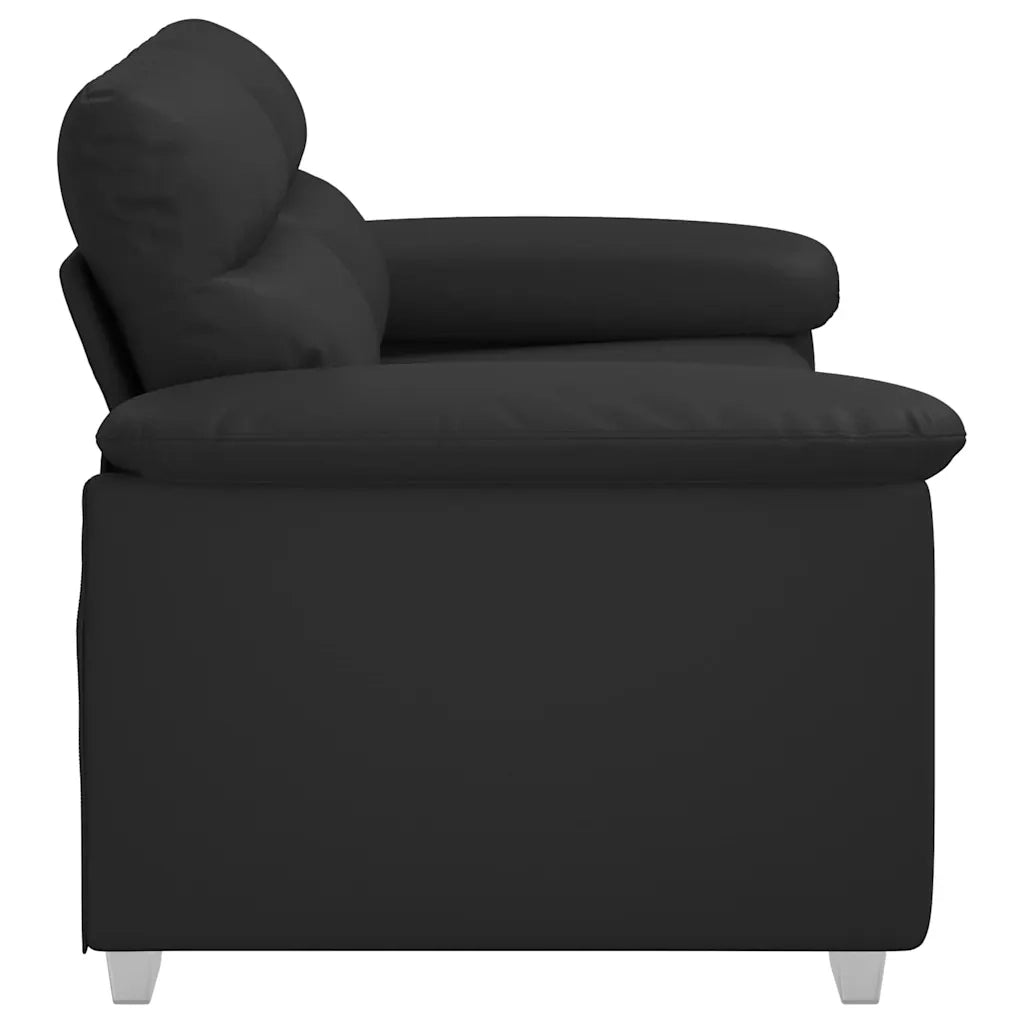 Divano a 2 Posti-Sofa 2 Posti nero 120 cm in similpelle 685548