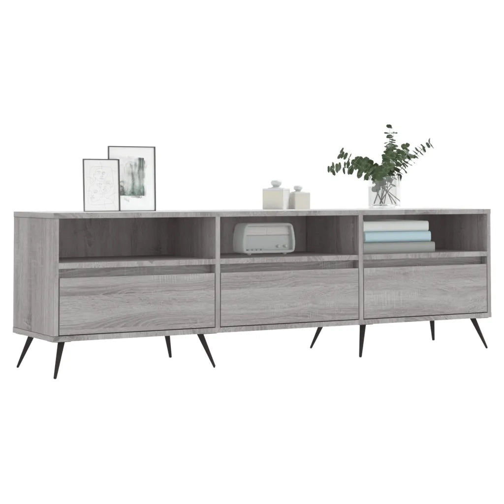 Mobile Porta TV Grigio Sonoma 150x30x44,5 cm Legno Multistrato 831258