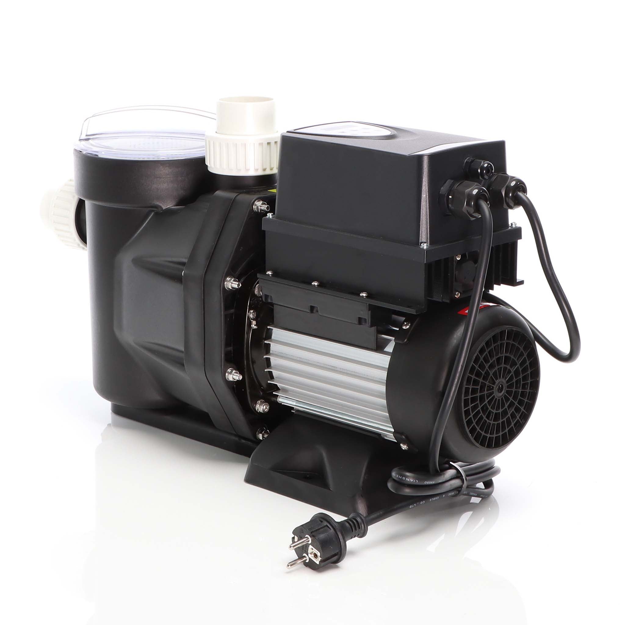 Pompa piscina per ricircolo con velocità regolabile 1100W 27000l/h 18m Pompa di circolazione