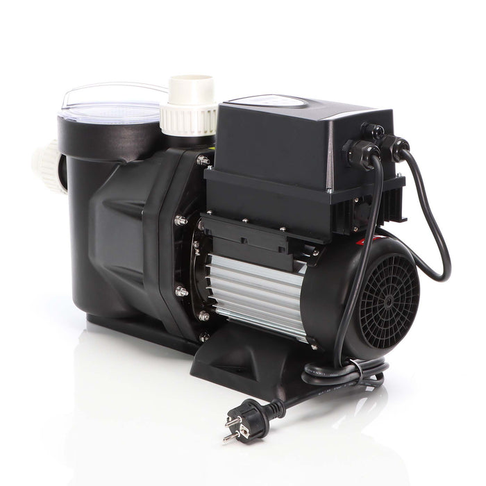 Pompa piscina per ricircolo con velocità regolabile 1100W 27000l/h 18m Pompa di circolazione