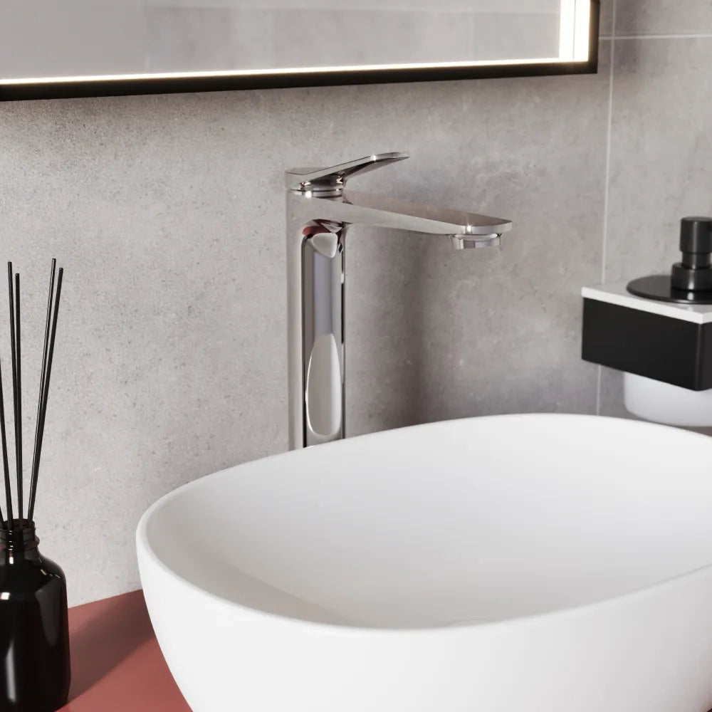 Miscelatore lavabo alto senza scarico cromato | Anne