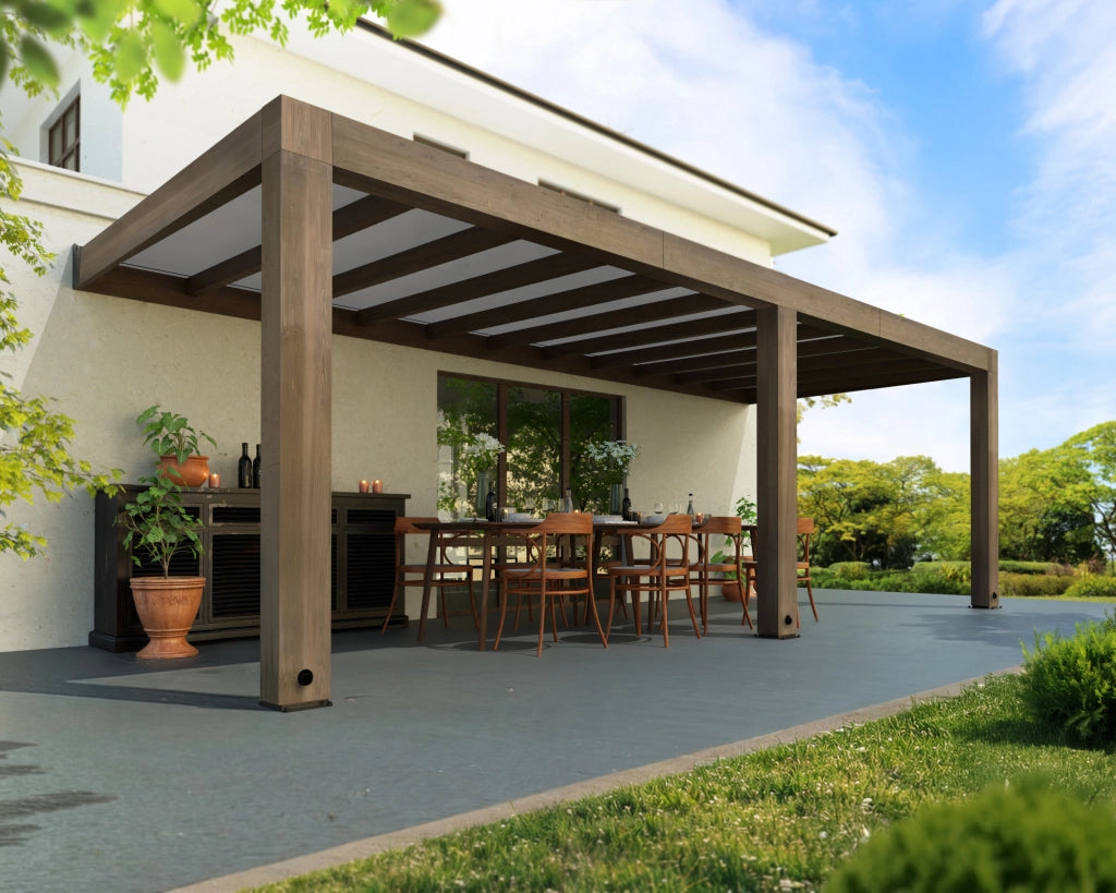Pergola Helsinki 3X7.3 m Pergola in legno di cedro
