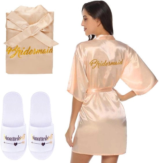 Abbigliamento da sposa, kimono da sposa con collo V e cinturino, kimono da sposa con imbottitura, kimono da sposa per matrimoni